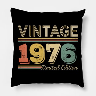 47 Years Old Vintage 1976 Limited Edition 47th Birthday Pillow