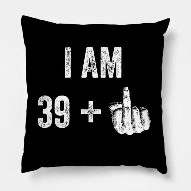 Sarcastic 40th Birthday 40 Year Old Adult Pillow by baggageruptured