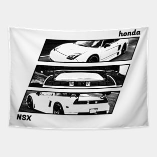 HONDA NSX Black 'N White Archive 2 Tapestry