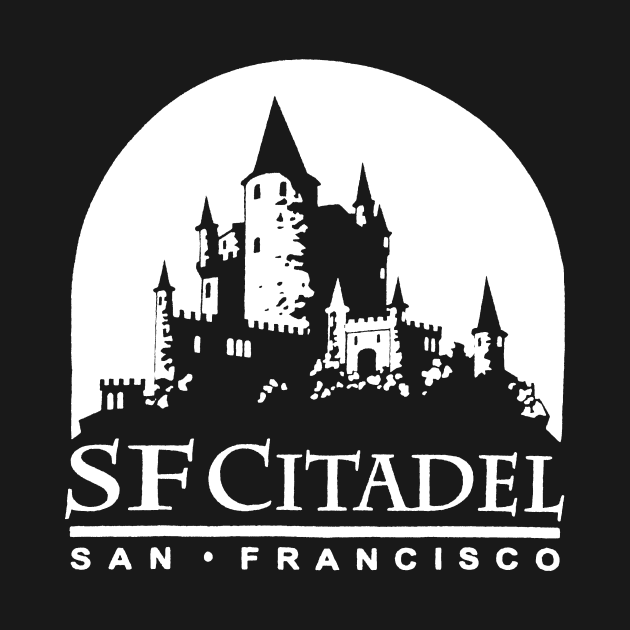 SF Citadel Logo in White Bondage Bdsm TShirt TeePublic