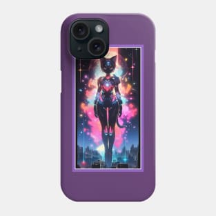 Anime Cute Cat Girl | Sci-Fi Manga Girl Anime Art Phone Case