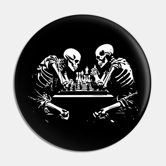 skeletons play chess Pin by lkn