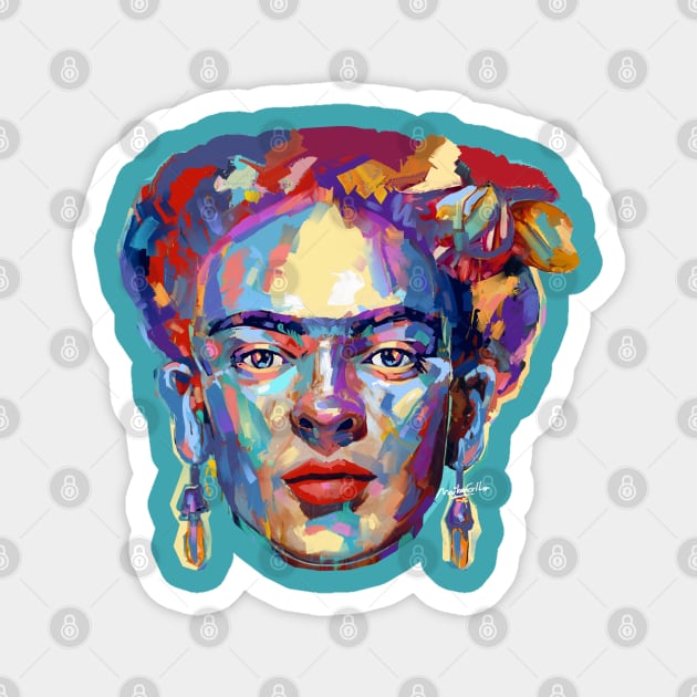 Frida Kahlo Magnet by mailsoncello