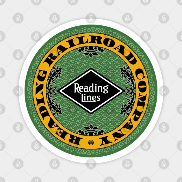 Reading Railroad Company Magnet by Railroad 18XX Designs