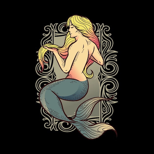 Mermaid Illustration by BamBam