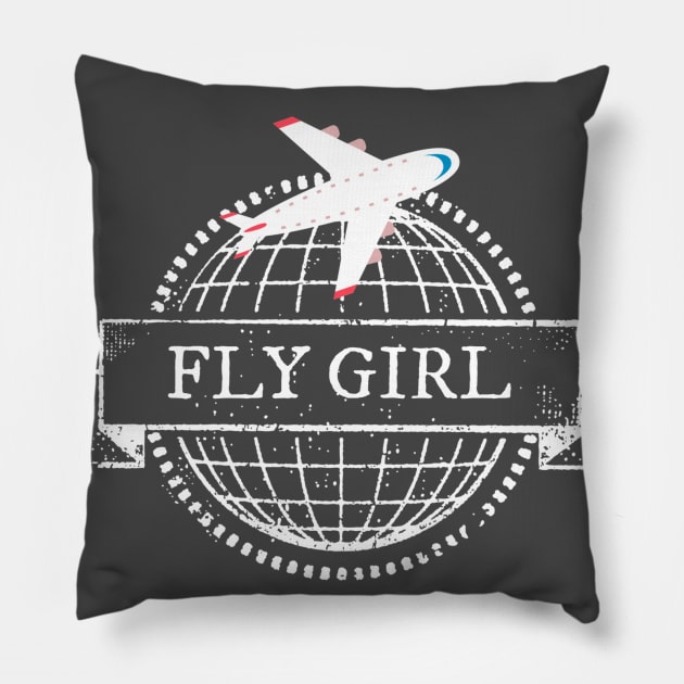 Fly Girl Pillow by ArtisticEnvironments