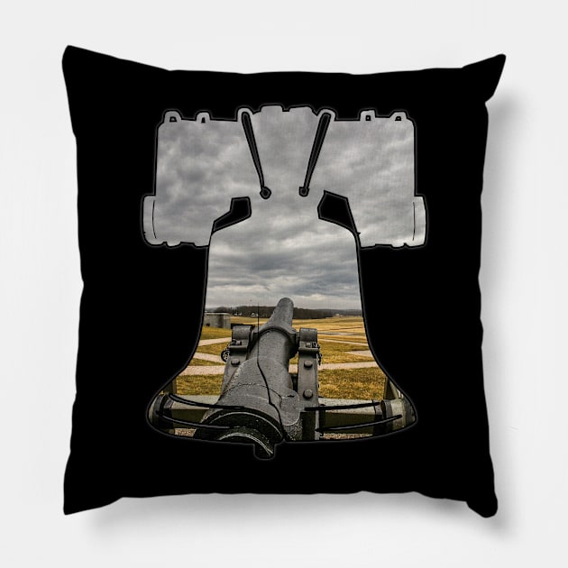 Liberty Bell  (Gettysburg) Pillow by gorff