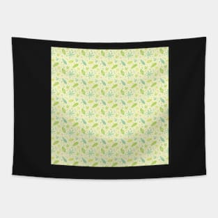 Green Summer Leaves Tapestry