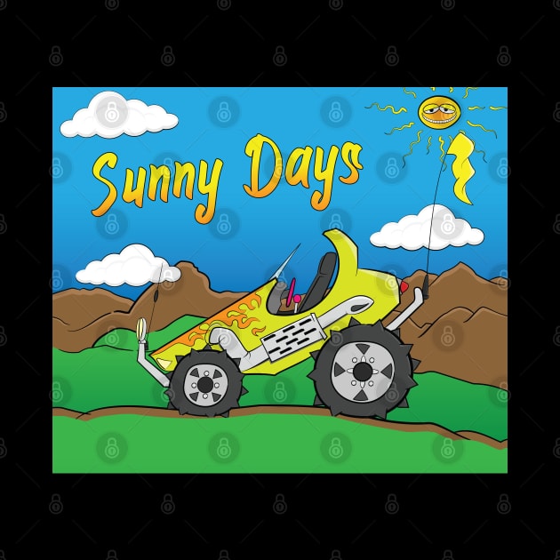 Sunny Days Yellow Offroad 4x4 Rock Crawler Truck by Dad n Son Designs