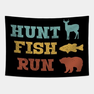 Hunt Fish Run Tapestry