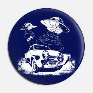 50 Studebaker being abducted by a UFO Pin