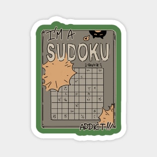 Sudoku addict Magnet