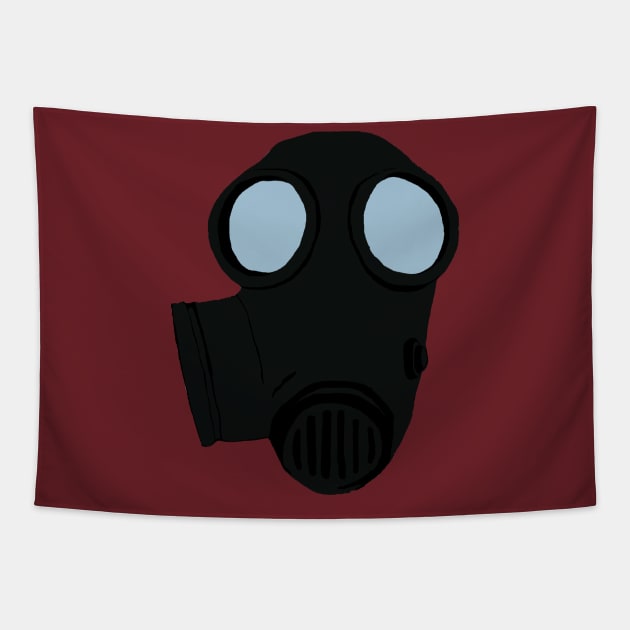 Minimalist Pyro Mask - Team Fortress 2 Tapestry by BallofBandages