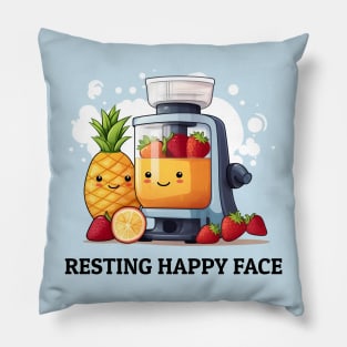 Fruit Juicer Resting Happy Face Funny Health Novelty Pillow