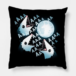 3 Opossum Moon Pillow