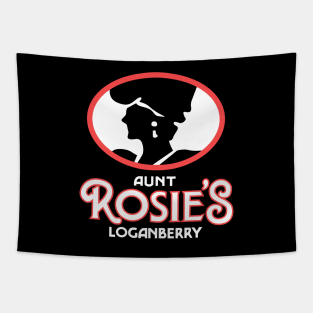 Aunt Rosie's Loganberry Vintage Logo Tapestry