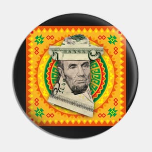 Mexican Lincoln / Money Origami Pin