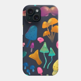 Morally Colourful Mushrooms Phone Case