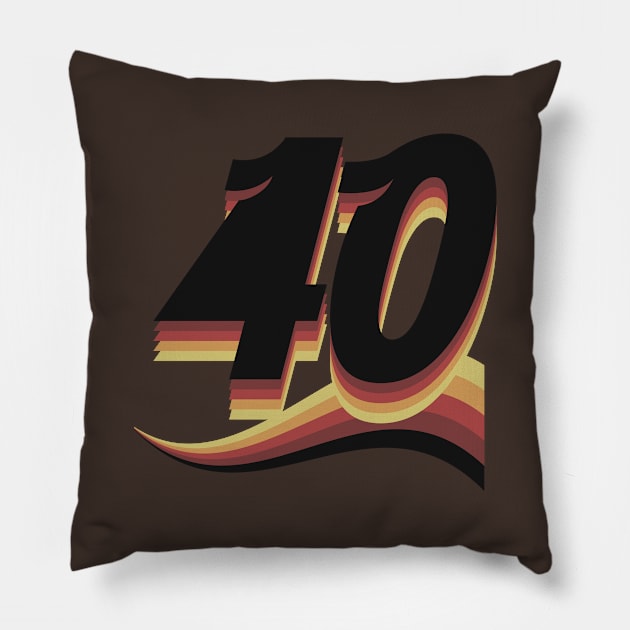 40 Years Old Pillow by CTShirts