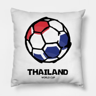 Thailand Football Country Flag Pillow