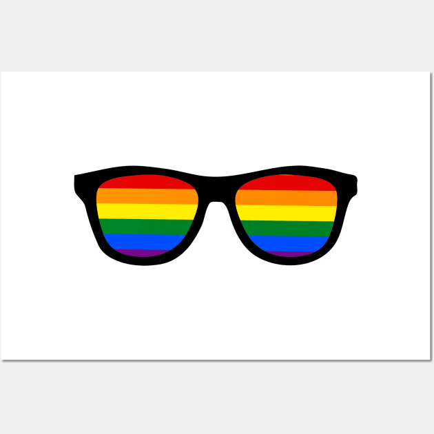 Pixel Rainbow Sunglasses- White