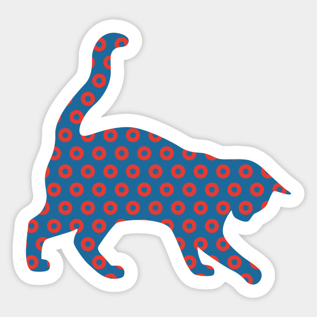 Phish Your Pet Cat Donuts Phish Sticker Teepublic