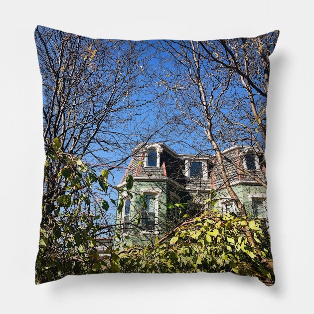 Old House in Columbus, Ohio Pillow by offdutyplaces