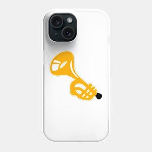 Yellow Trumpet Instrument Emoticon Phone Case