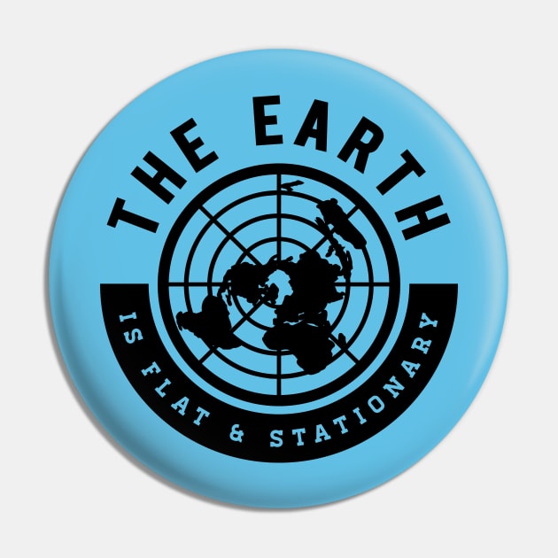 Flat Earth Open your Eyes Pin by VeesTees