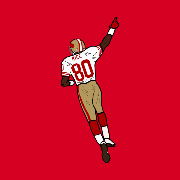 Jerry Rice Celebration - San Francisco 49ers by xavierjfong