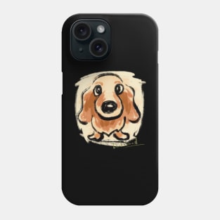 Dachshund Sketch Phone Case