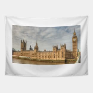 The Tower of Big Ben & the Houses of Parliament in London Tapestry