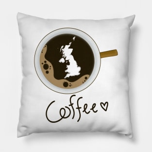 Coffee Love UK Digital Drawing Pillow