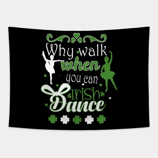 Irish Music Ireland Design For Irish Dancing Tapestry by Lomitasu