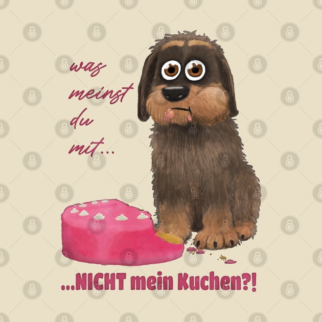 Hund mit Kuchen by SuRReal3D