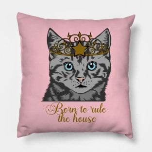 Kitten Rule House Pillow