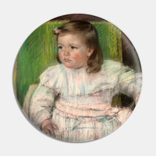 The Pink Sash by Mary Cassatt Pin