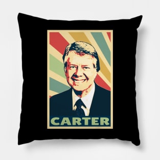 Jimmy Carter Vintage Colors Pillow