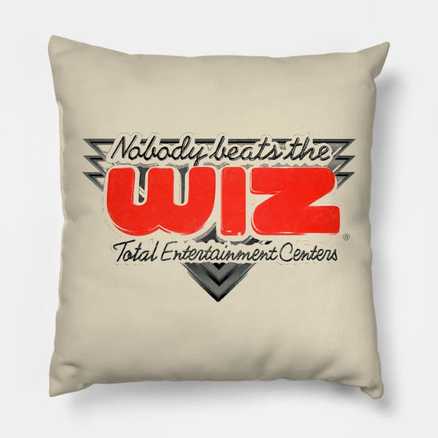 Wiz Nobody Beats the Wiz Music Retro Vintage Pillow by Ghost Of A Chance 