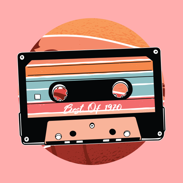 70S RETRO  vintage retro cassette by Midoart