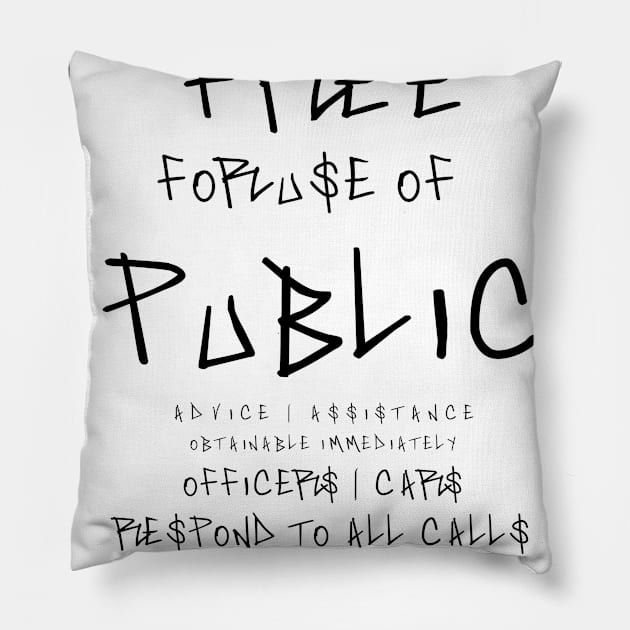 Pull To Open Sign Pillow by Thisdorkynerd