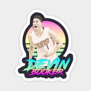 Devin Booker Retro Futuristic Aesthetic Magnet