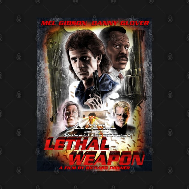 Lethal Weapon Movie Poster by CrazyPencilComics