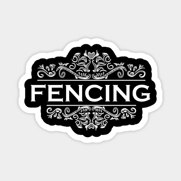 Sports Fencing Magnet by Shop Ovov