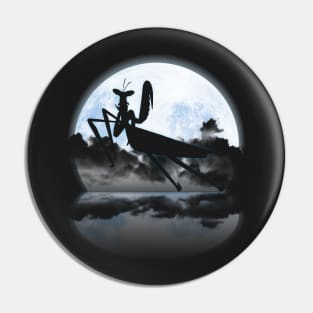 Mantis in the Moonlight Pin