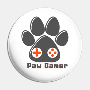 Paw Gamer for Dog and Cat Lover Gamer Pin