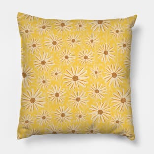 Gerbera Daisy Yellow Pillow