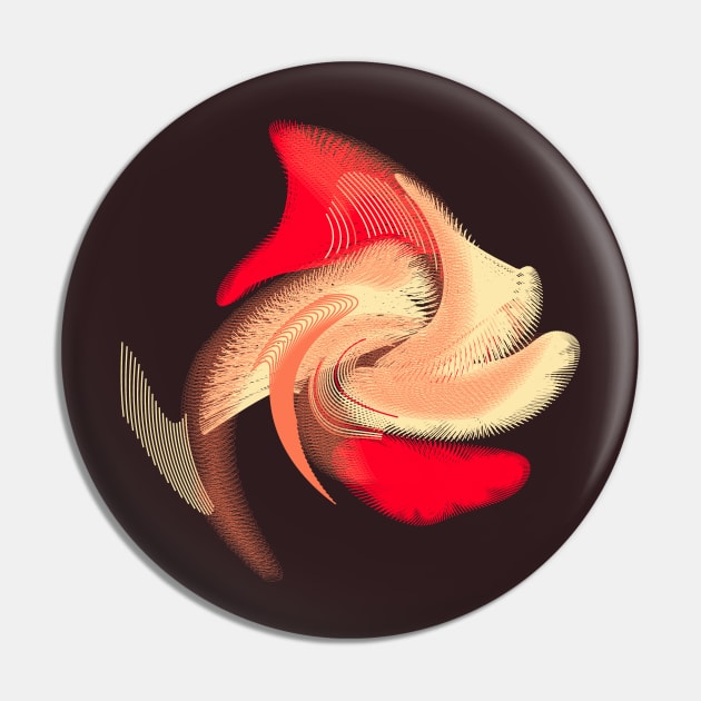 Red Fin Tropical Fish Pin by donovanh