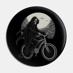 Grim Reaper Biker Gothic design Pin