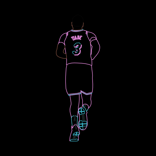 Dwyane Wade Miami Vice Neon by xRatTrapTeesx